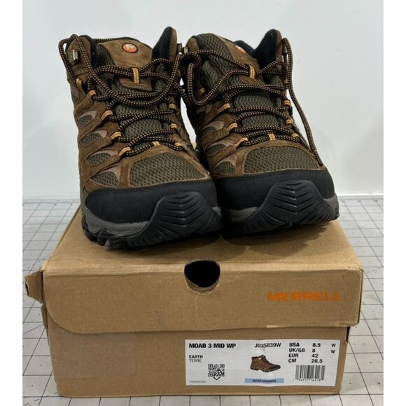 Merrell Other - Merrell Moab 3 Mid Waterproof Hiking Boots Men's  Sz. 8.5 Wide (EE)  New